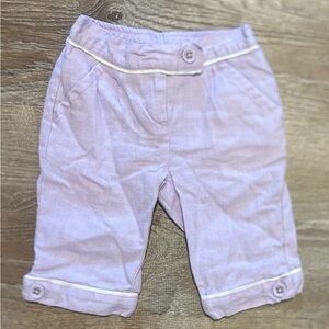 Janie and Jack 6-12 month pink label Light Purple Baby Pants
